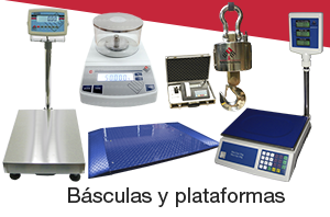 Básculas y plataformas de pesaje